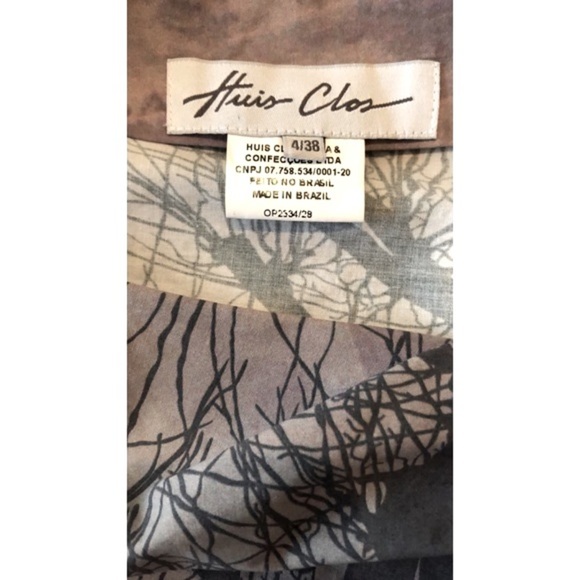 Huis Clos Dress Hand Painted Loose Fit Short Sleeve Baggy Slouchy Artistic 6 - Picture 4 of 8